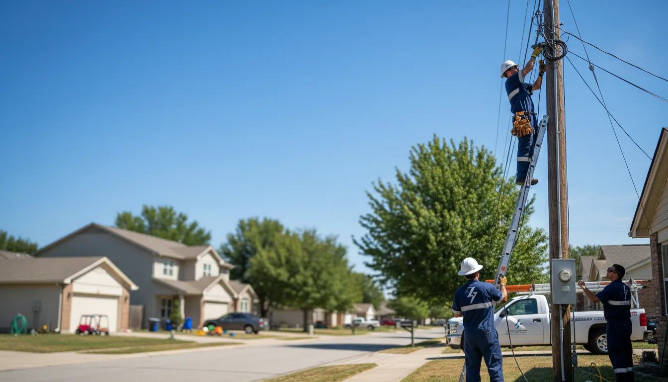 Residential electrician providing installation services in Delta City, MS